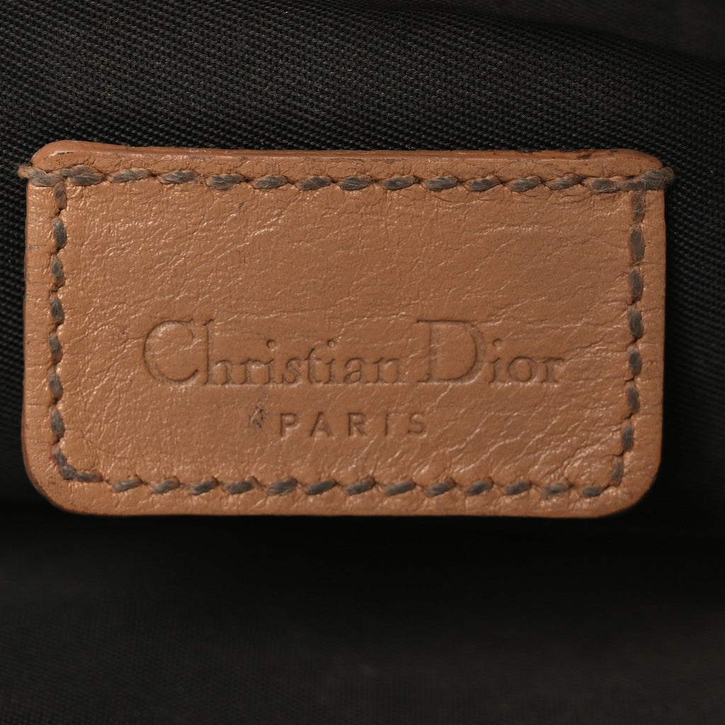 Christian Dior Monogram Mini Saddle Pochette Brown