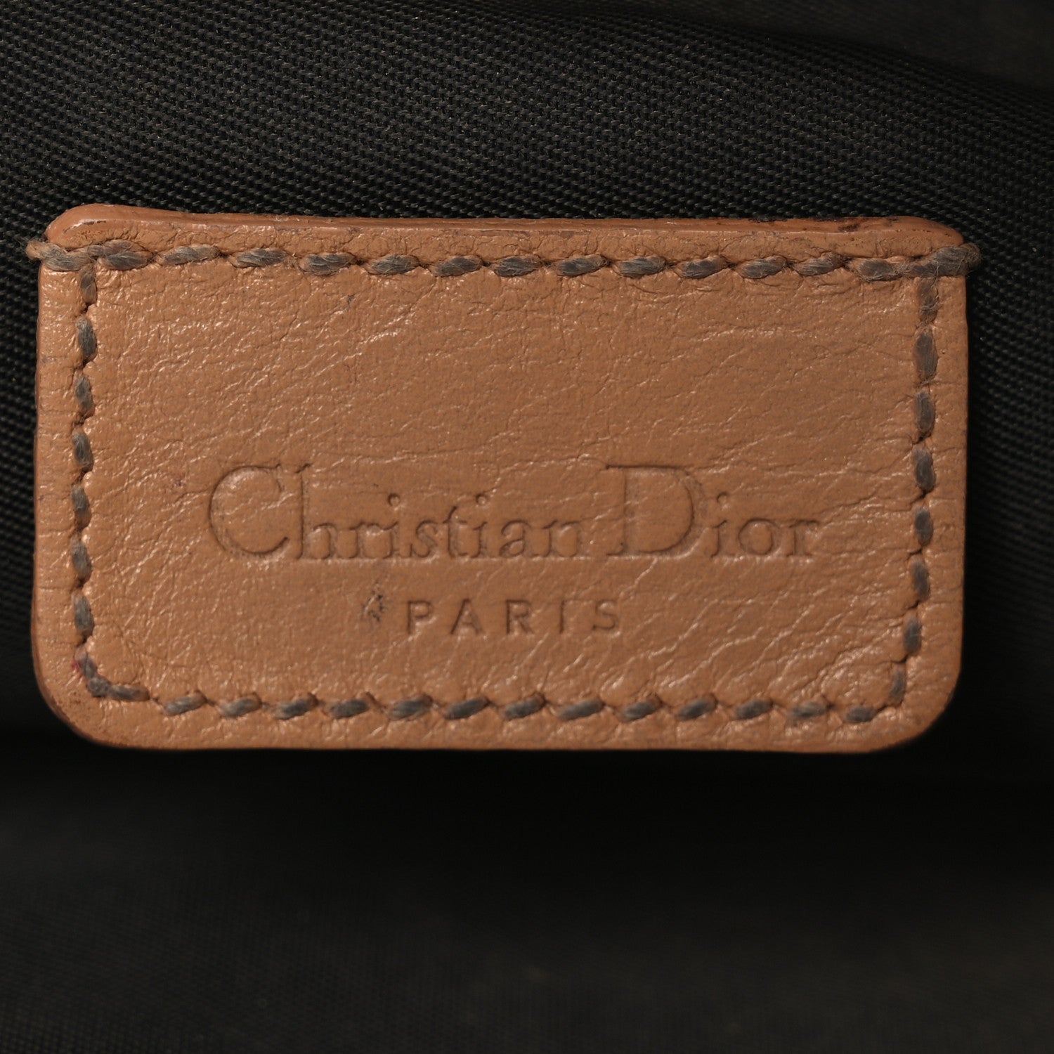 Christian Dior Monogram Mini Saddle Pochette Brown