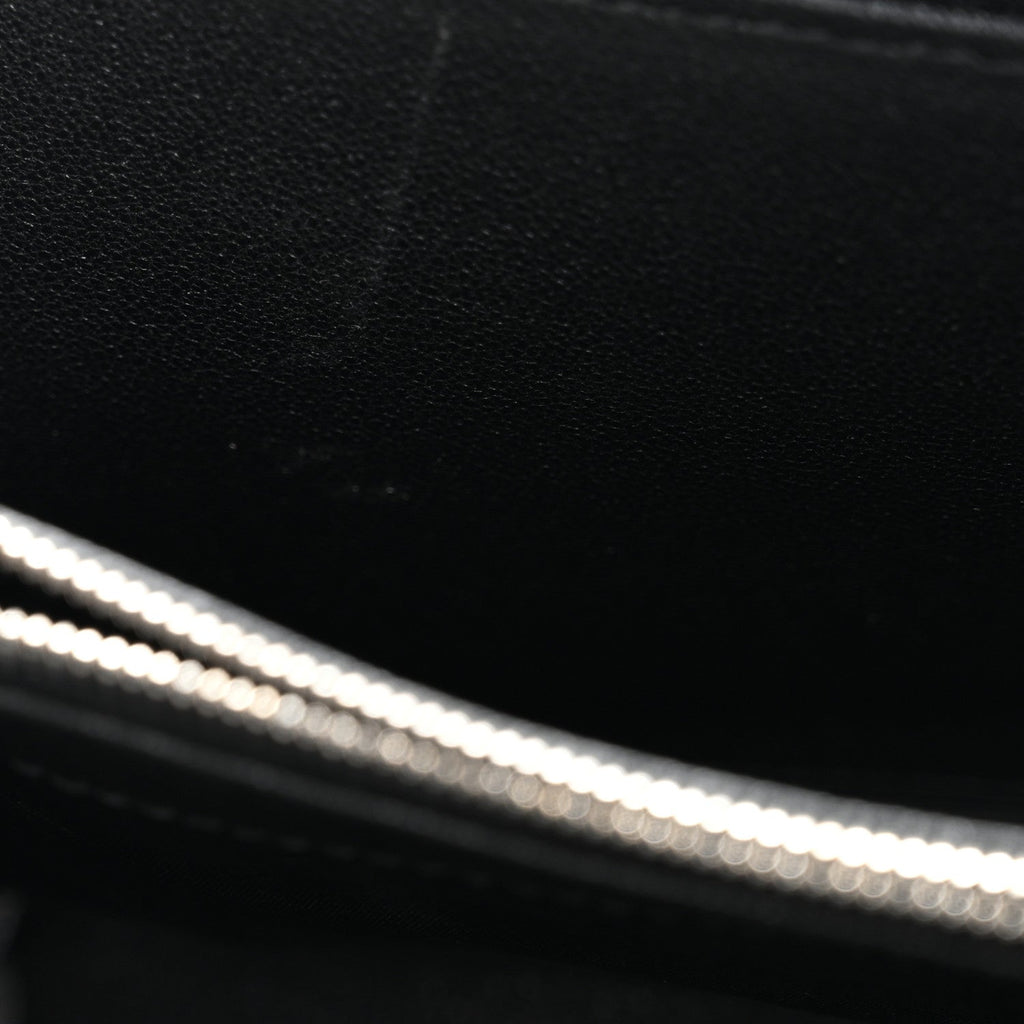 Gucci Sakai Be Green Calfskin Diagonal Stitched Blondie Wallet on Chain Black