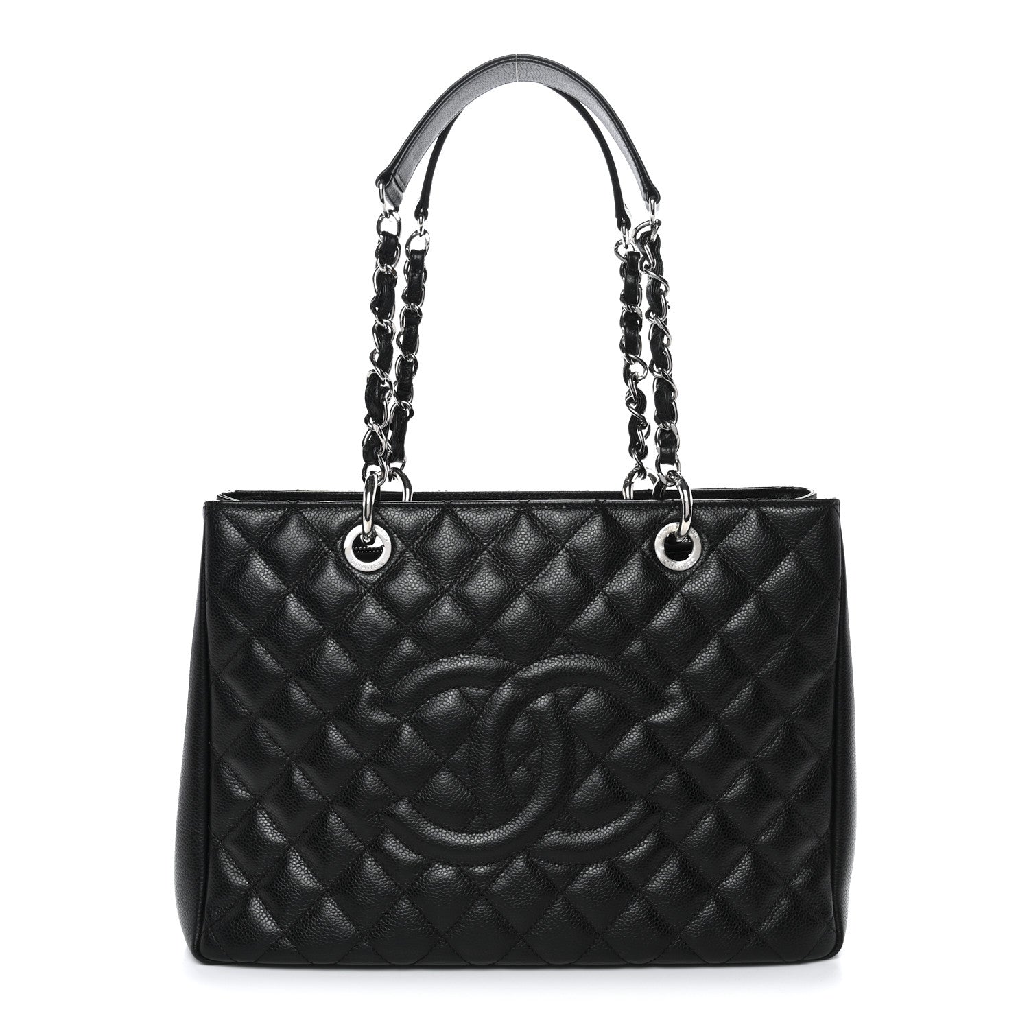Chanel Caviar Quilted Grand Shopping Tote GST Black