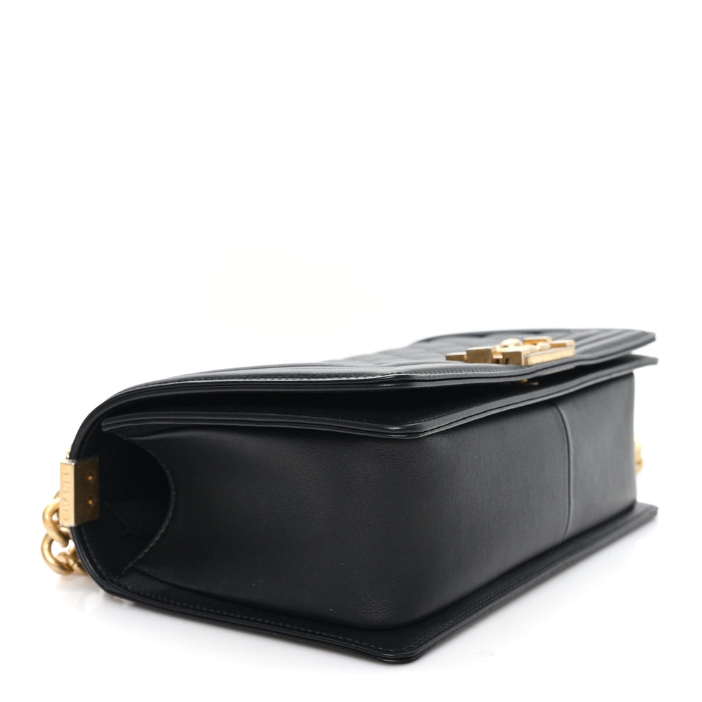 Chanel Calfskin Quilted Medium Boy Flap Black