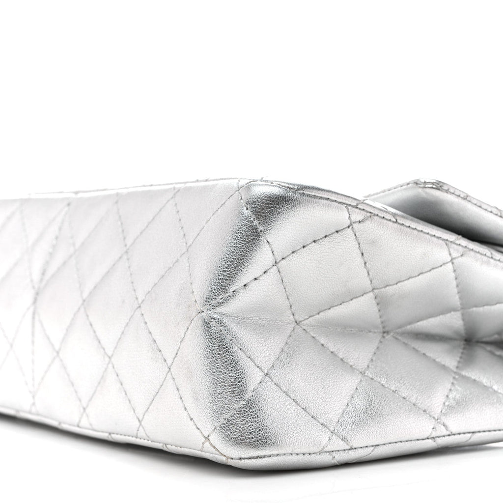 Chanel Metallic Lambskin Quilted 2.55 Reissue 226 Flap Silver