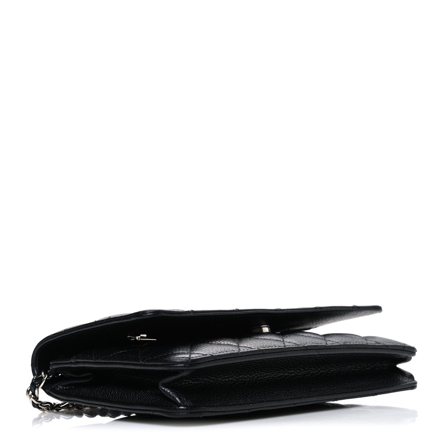 Chanel Caviar Quilted Wallet on Chain WOC Black