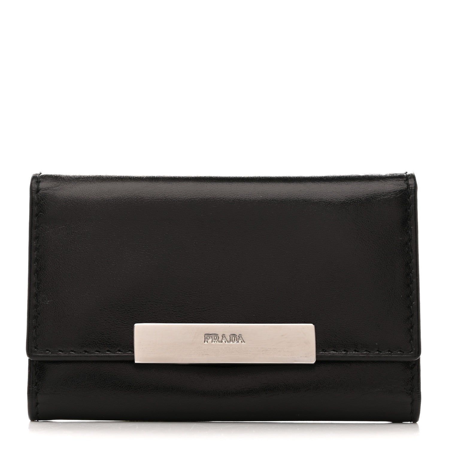 Prada Vitello 6 Key Holder Black