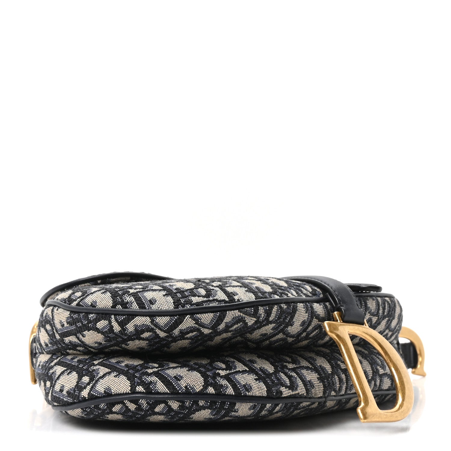 Christian Dior Oblique Saddle Bag Blue