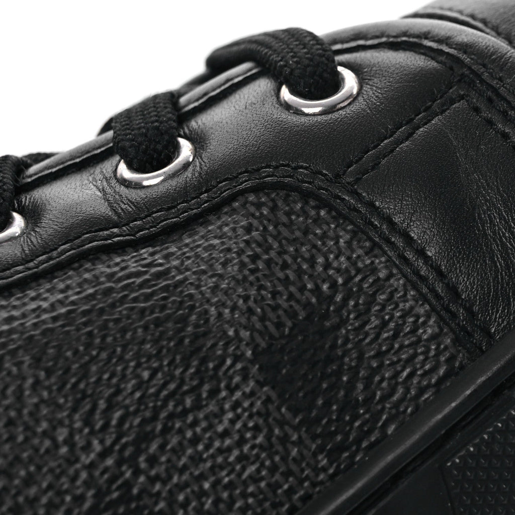 Louis Vuitton Calfskin Damier Graphite Sneakers 7.5