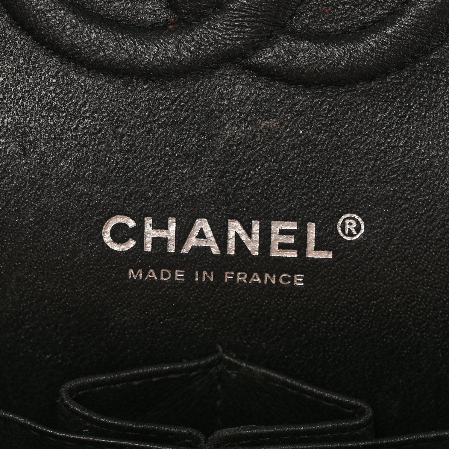 Chanel Shiny Crumpled Calfskin Quilted Medium Double Flap So Black