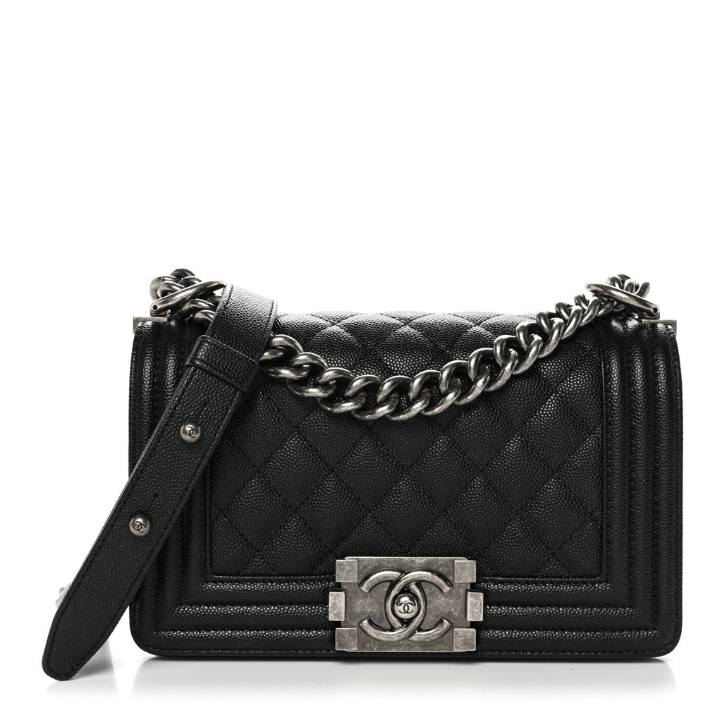 Chanel Caviar Quilted Small Boy Flap Black