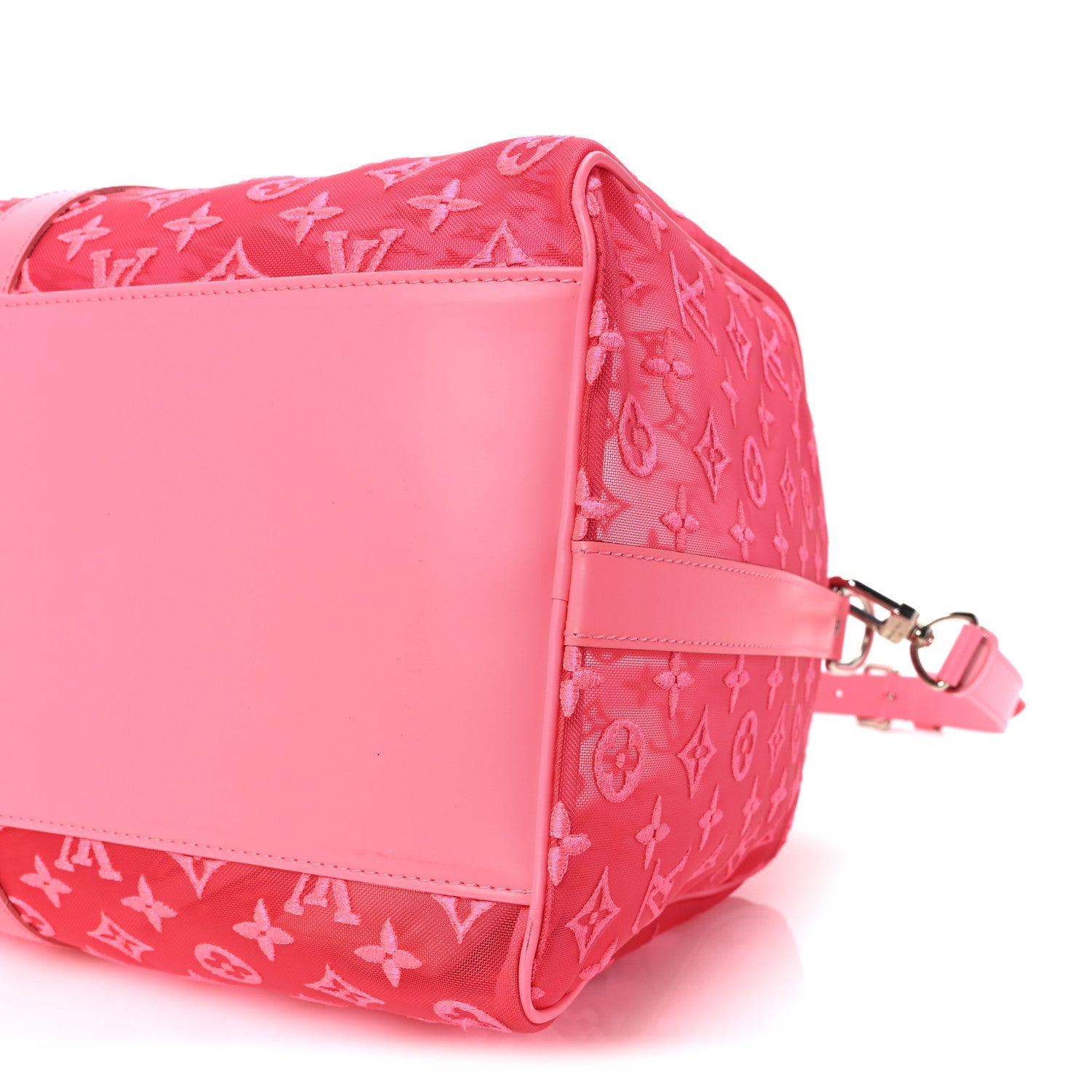 Louis Vuitton Monogram Fluo See Through Keepall Bandouliere 50 Rose