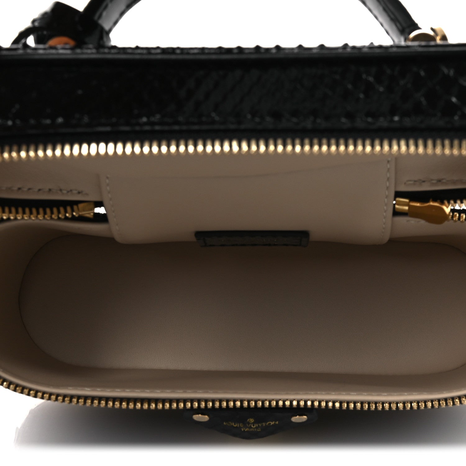Louis Vuitton Snakeskin Vanity Pouch Black