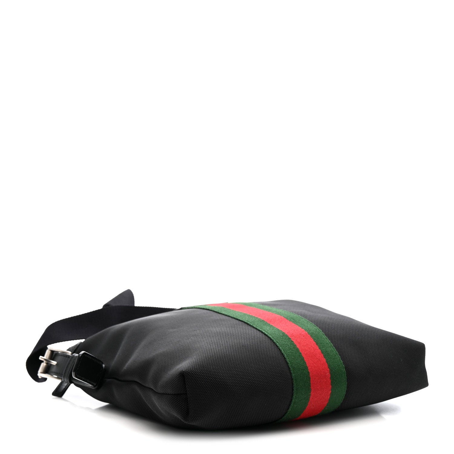 Gucci Techno Canvas Web Messenger Bag Black