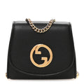 Gucci Roxy Calfskin Medium Blondie Chain Wallet Black