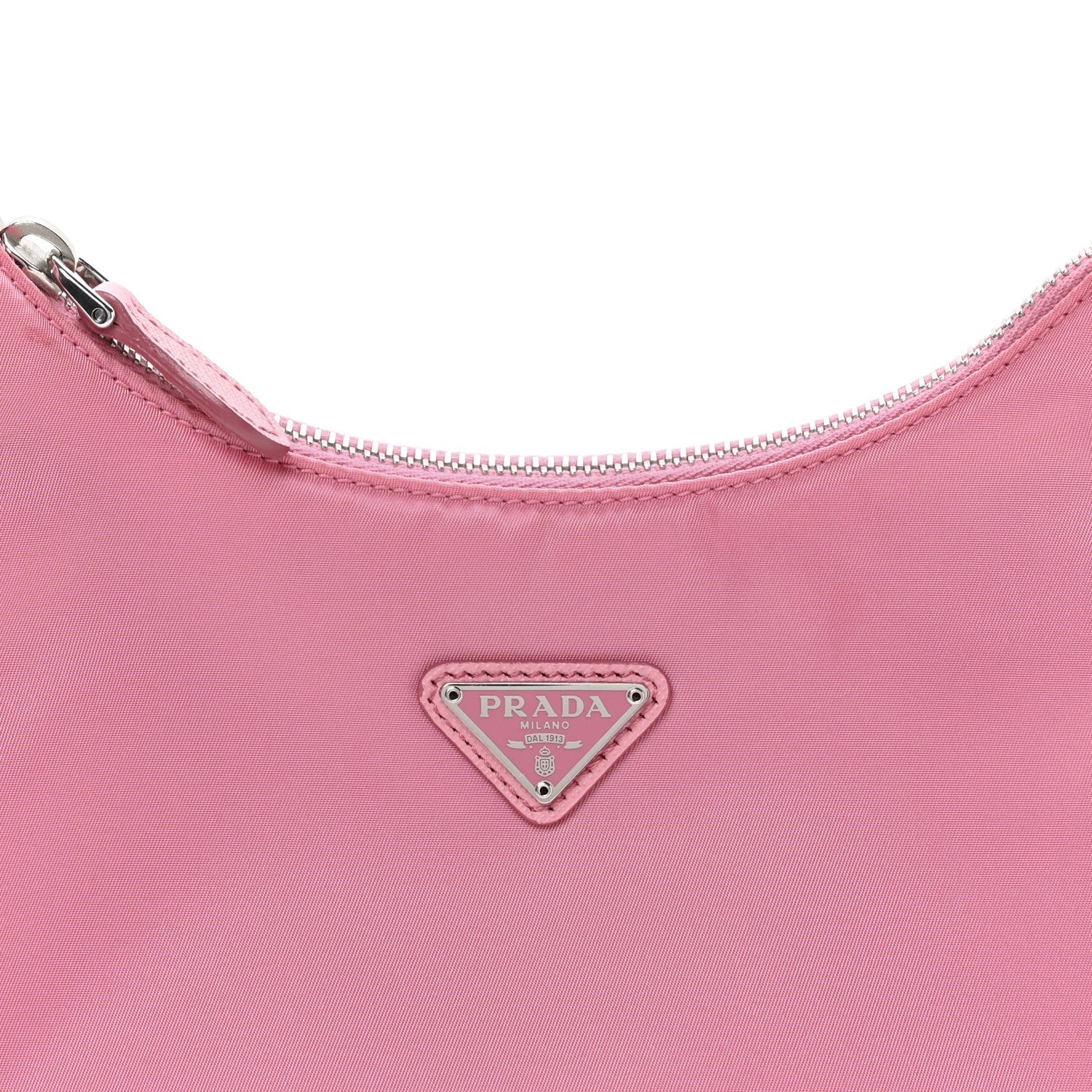 Prada Tessuto Nylon Saffiano Mini Re-Edition 2005 Bag Begonia