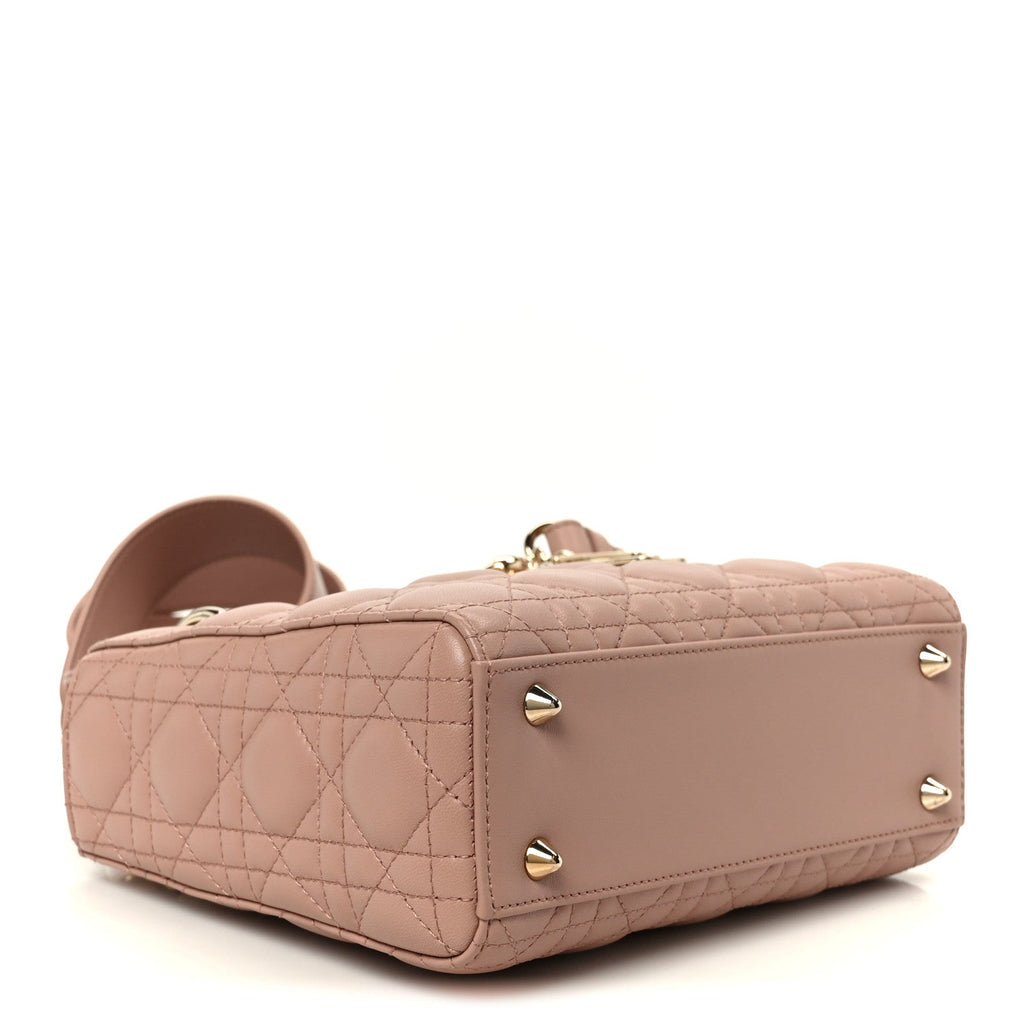 Christian Dior Lambskin Cannage Small My ABCDior Lady Dior Fard