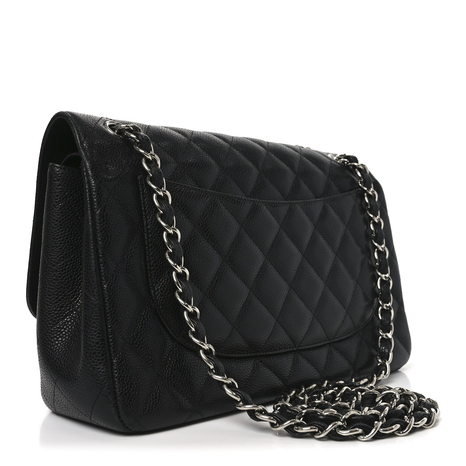 Chanel Caviar Quilted Jumbo Double Flap Black