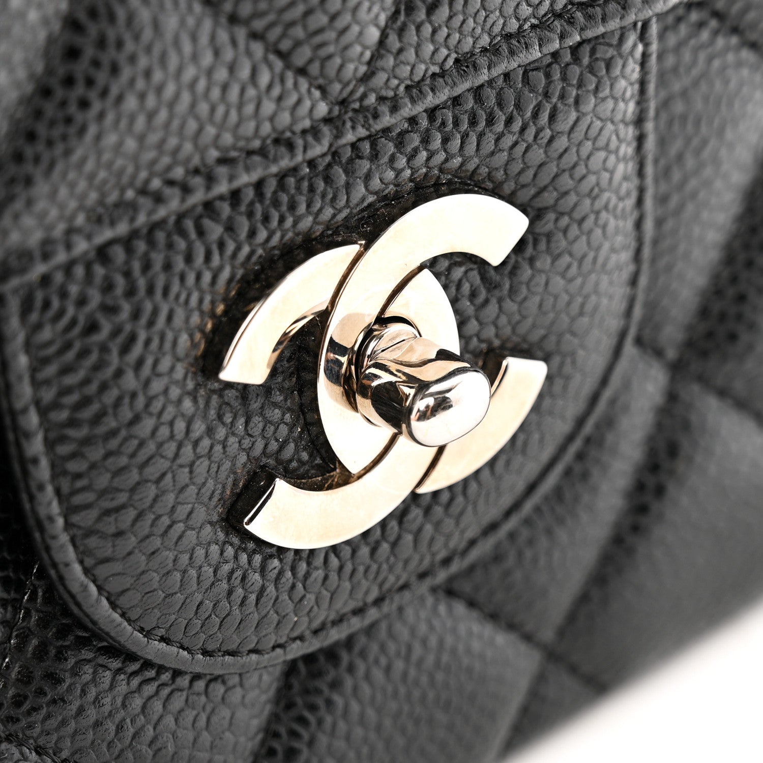 Chanel Caviar Quilted Jumbo Single Flap Black