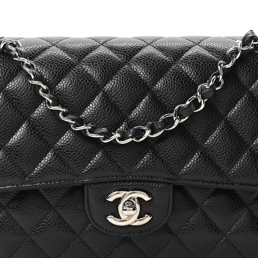 Chanel Caviar Quilted Medium Double Flap Black