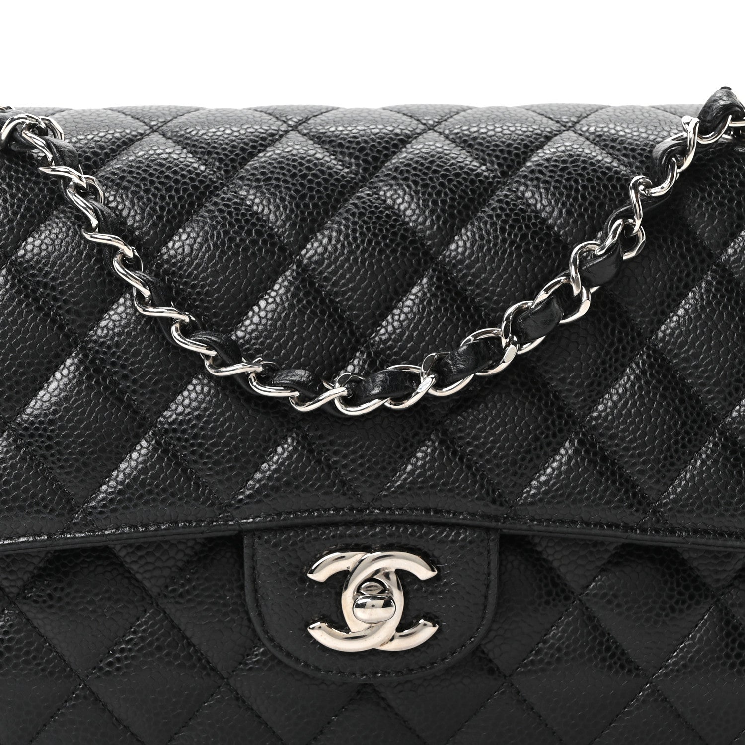 Chanel Caviar Quilted Medium Double Flap Black