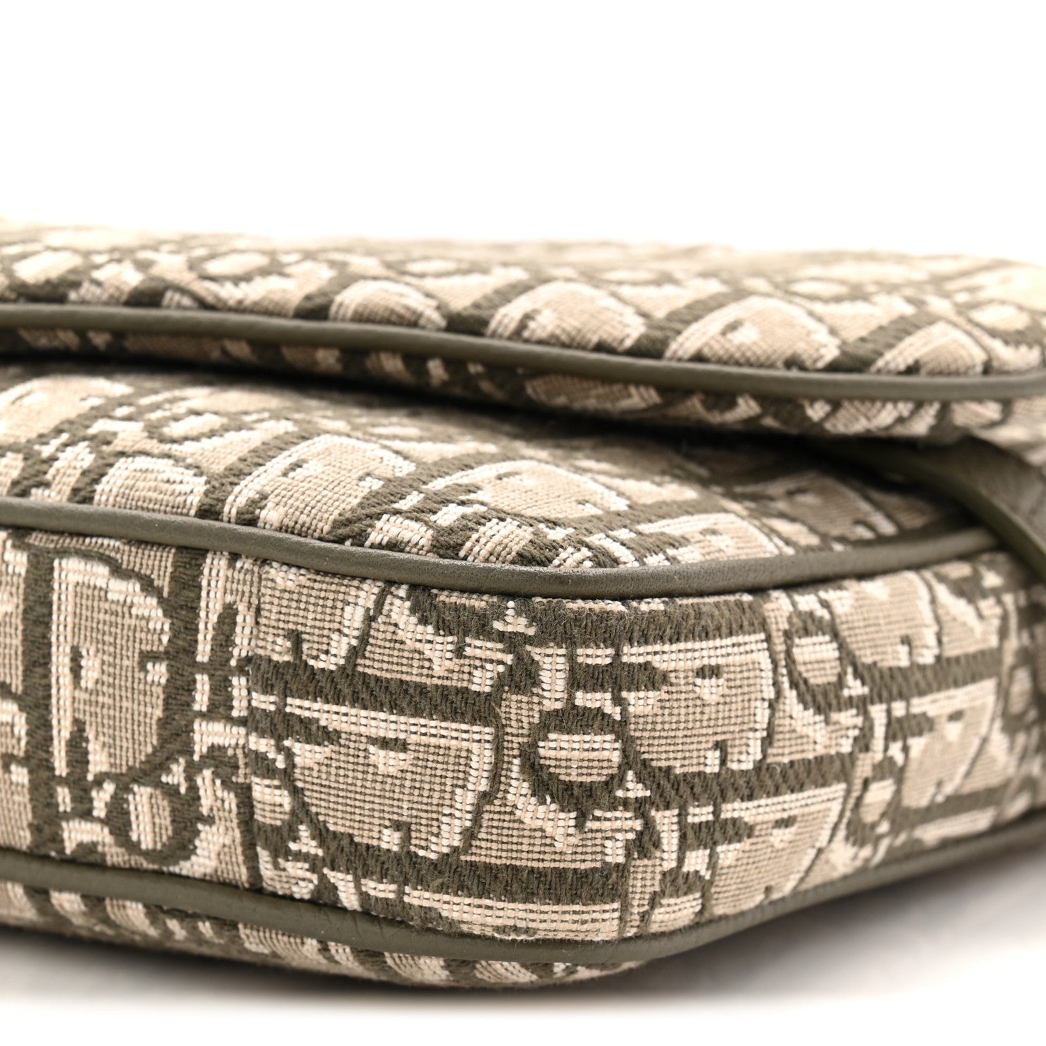 Christian Dior Oblique Saddle Triple Pouch Green