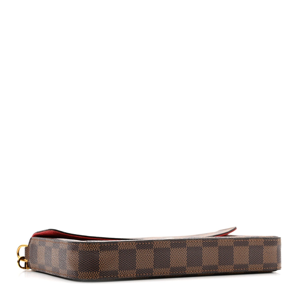 Louis Vuitton Damier Ebene Pochette Felicie Chain Wallet