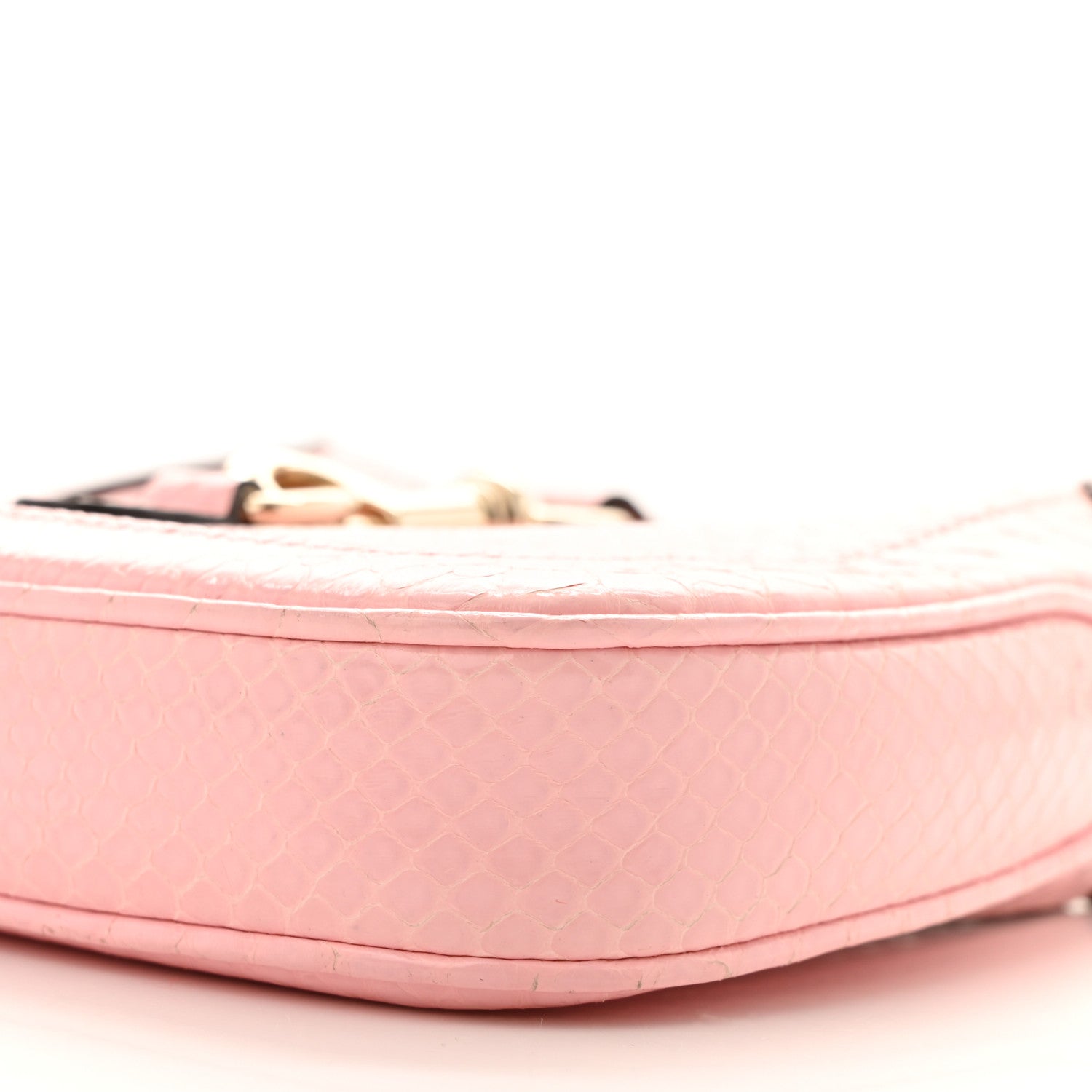 Gucci Snakeskin Mini Jackie Notte Bag Pink