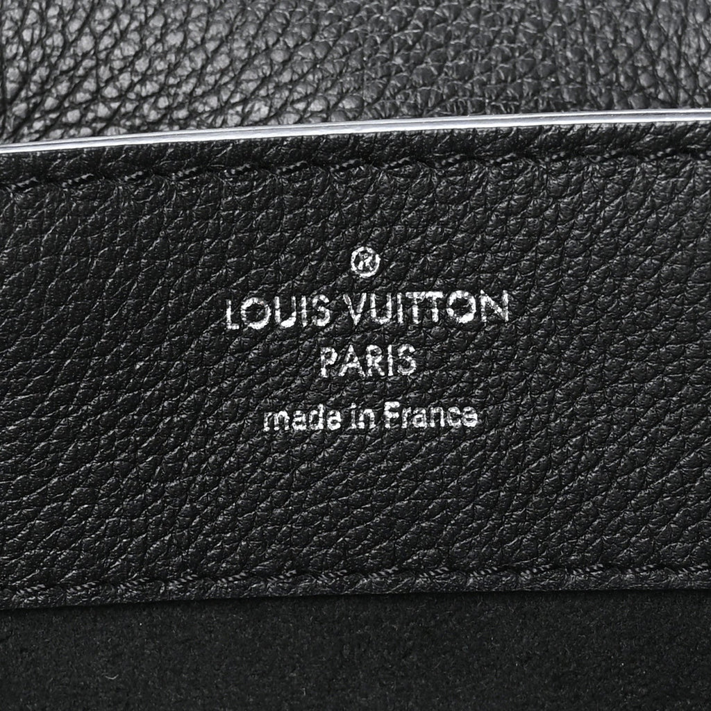 Louis Vuitton Calfskin Lockme Mini Backpack Black