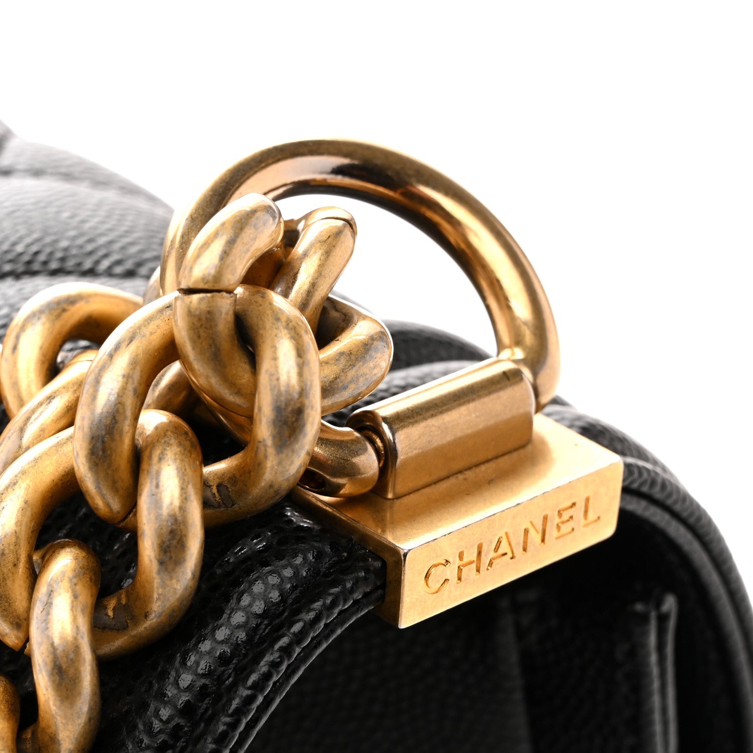 Chanel Caviar Quilted Medium Boy Flap Black