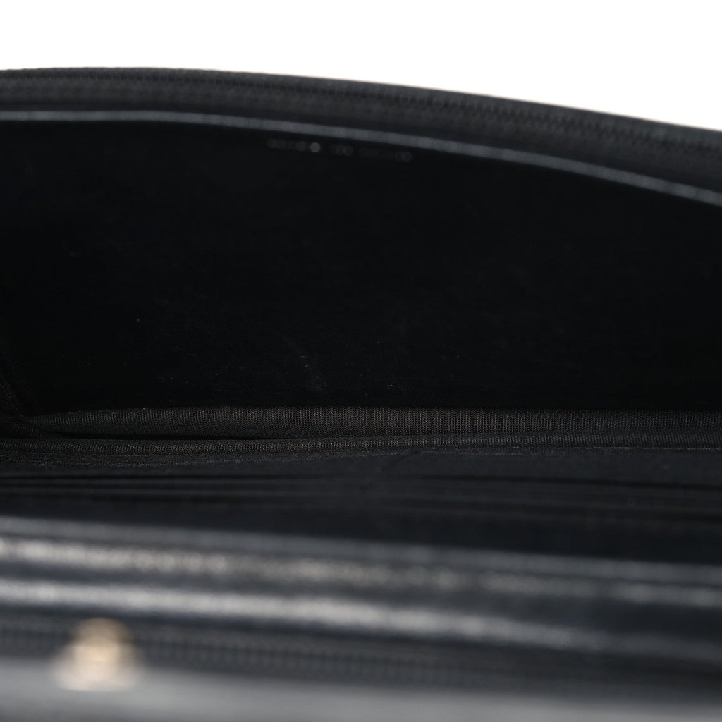 Chanel Calfskin Diamond Stitch Wallet On Chain WOC Black