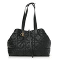 Christian Dior Calfskin Macrocannage Large Toujours Black