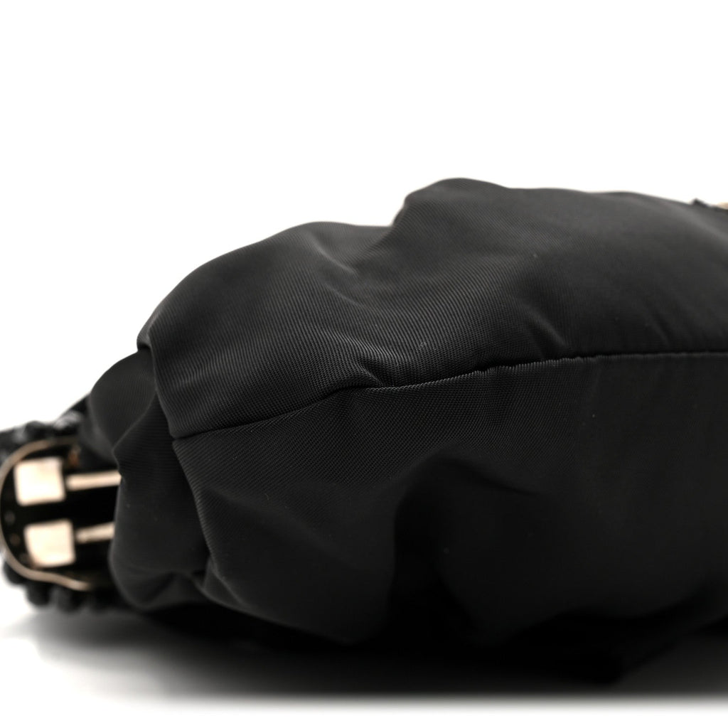 Prada Tessuto Nylon Bead Evening Bag Black