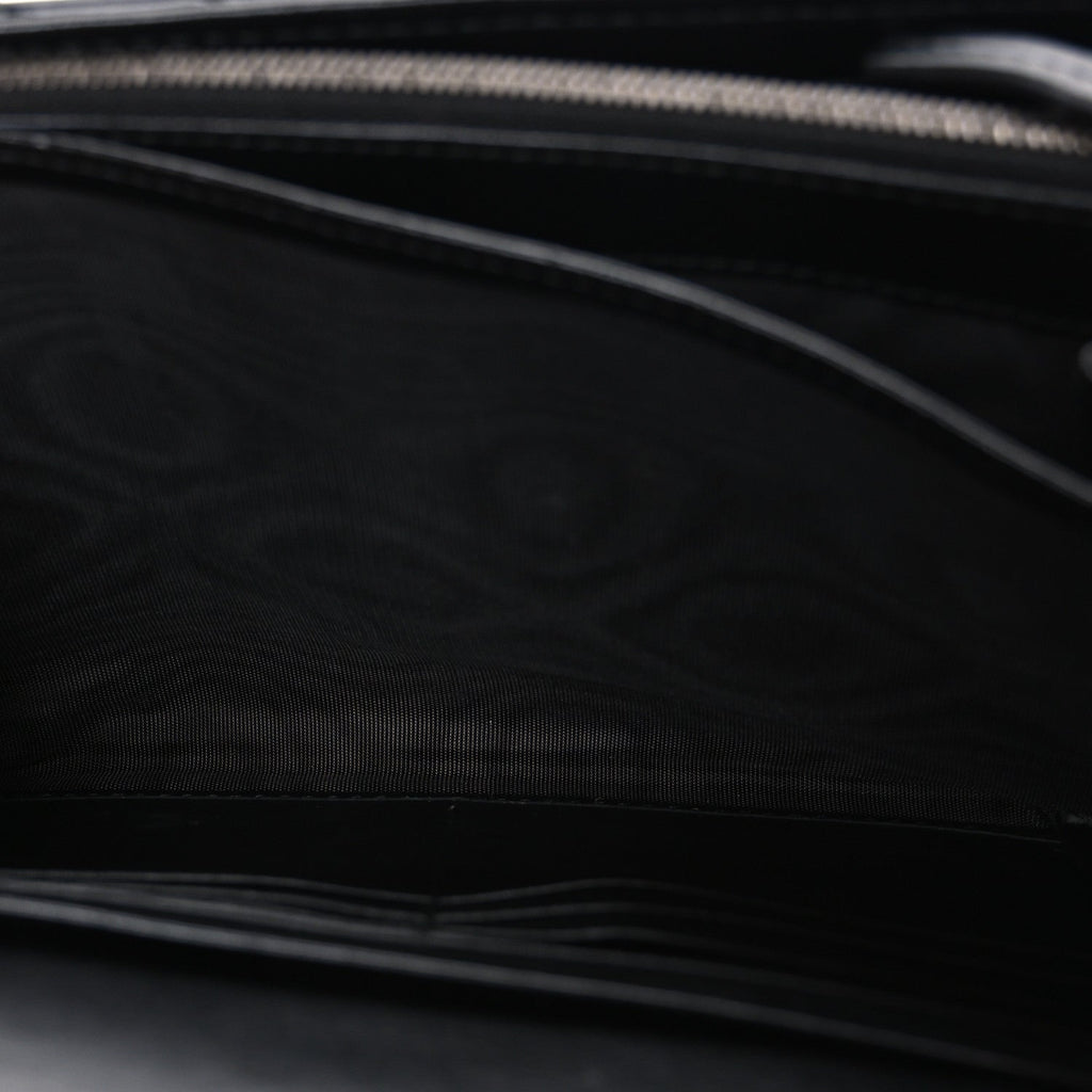 Gucci Calfskin Matelasse GG Marmont Chain Wallet Black