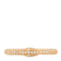Gucci 18K Yellow Gold Diamond Ouroboros Snake Ring 48 4.5