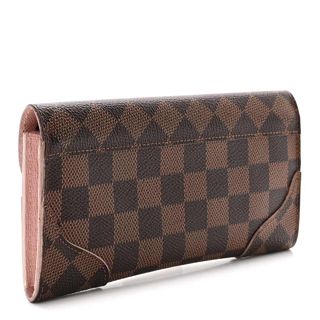 Louis Vuitton Damier Ebene Caissa Wallet Rose Ballerine