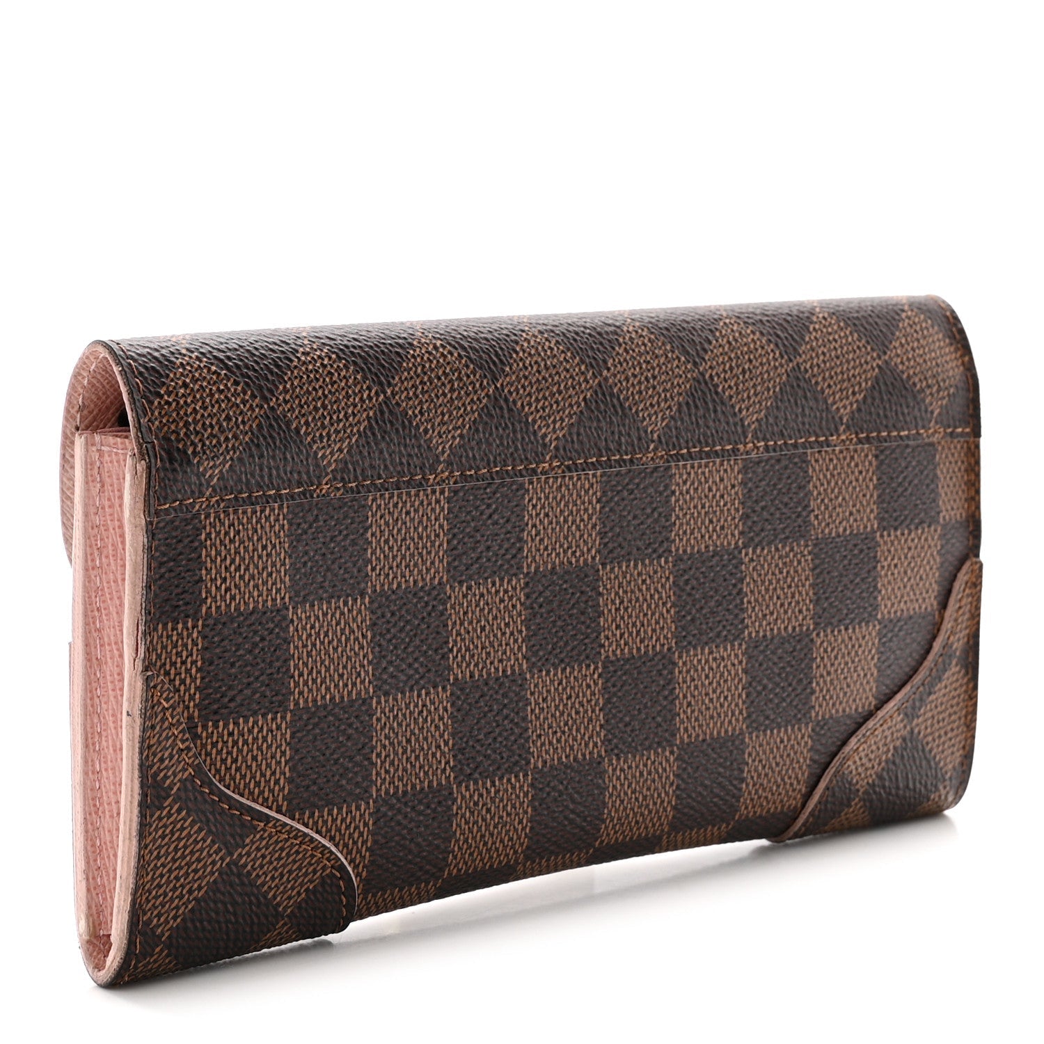 Louis Vuitton Damier Ebene Caissa Wallet Rose Ballerine