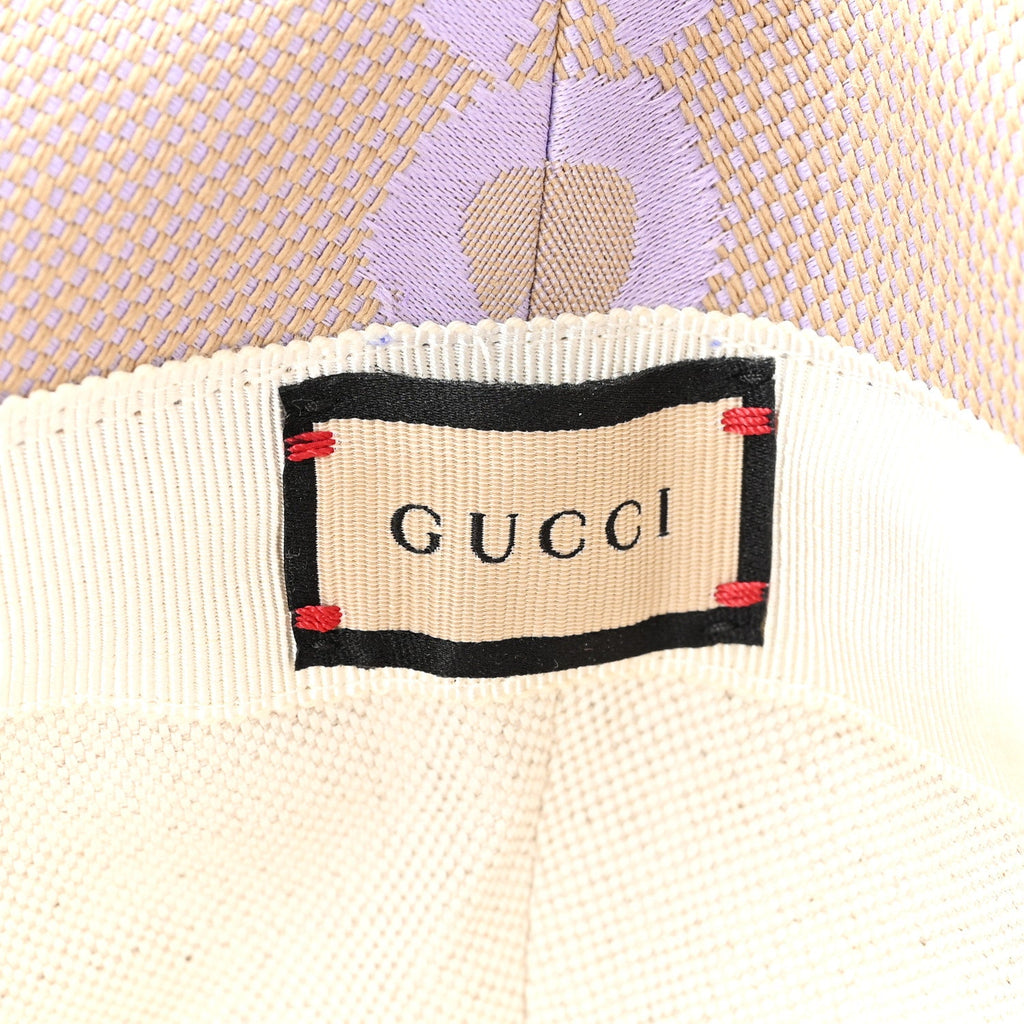 Gucci Monogram Jumbo GG Mosteria Bucket Hat L Beige Lapis
