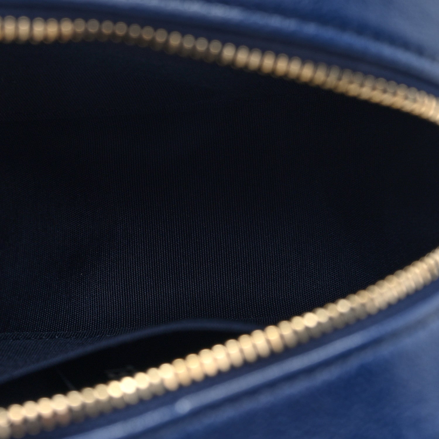 Chanel Lambskin Quilted Chanel 19 Round Clutch With Chain  Navy