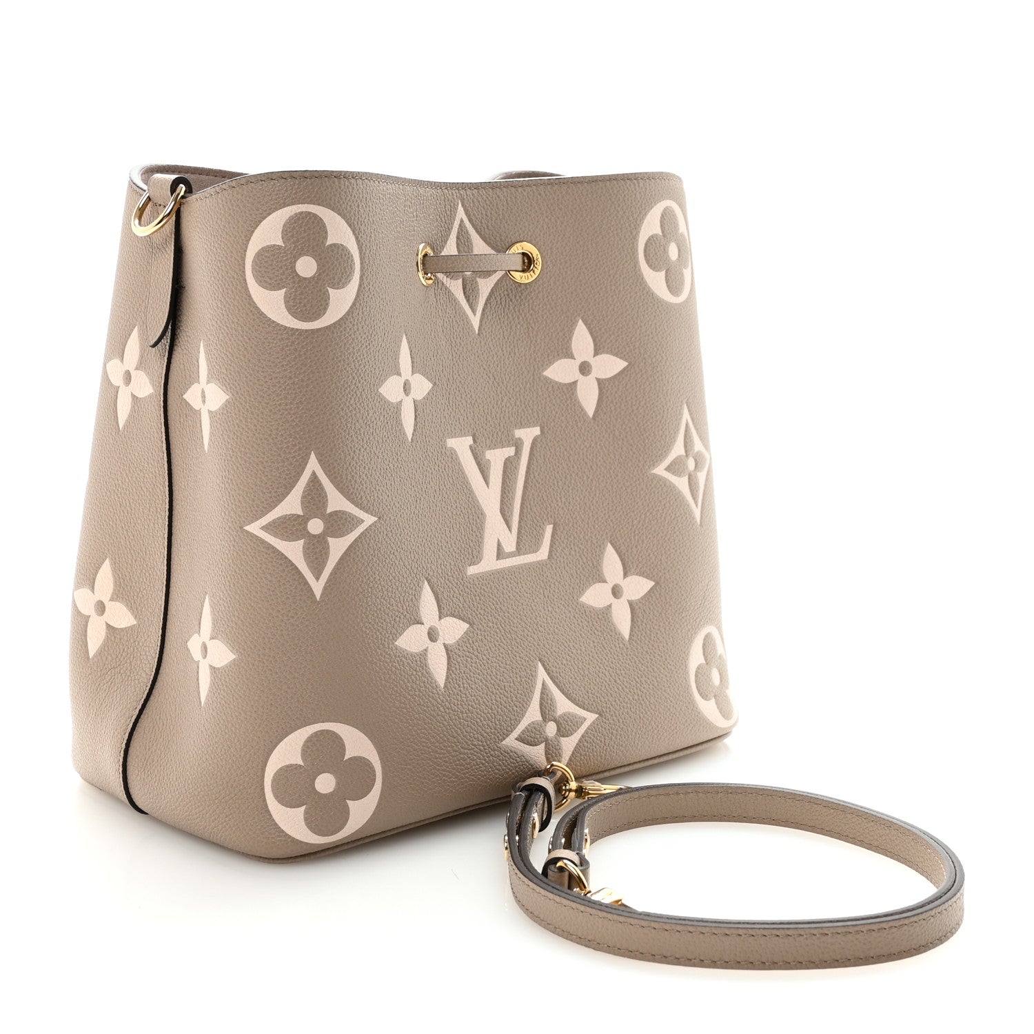 Louis Vuitton Empreinte Monogram Giant Neonoe MM Tourterelle Creme