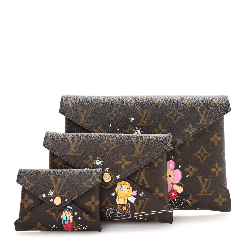 Louis Vuitton Monogram 2023 Christmas Animation Kirigami Pochette Set