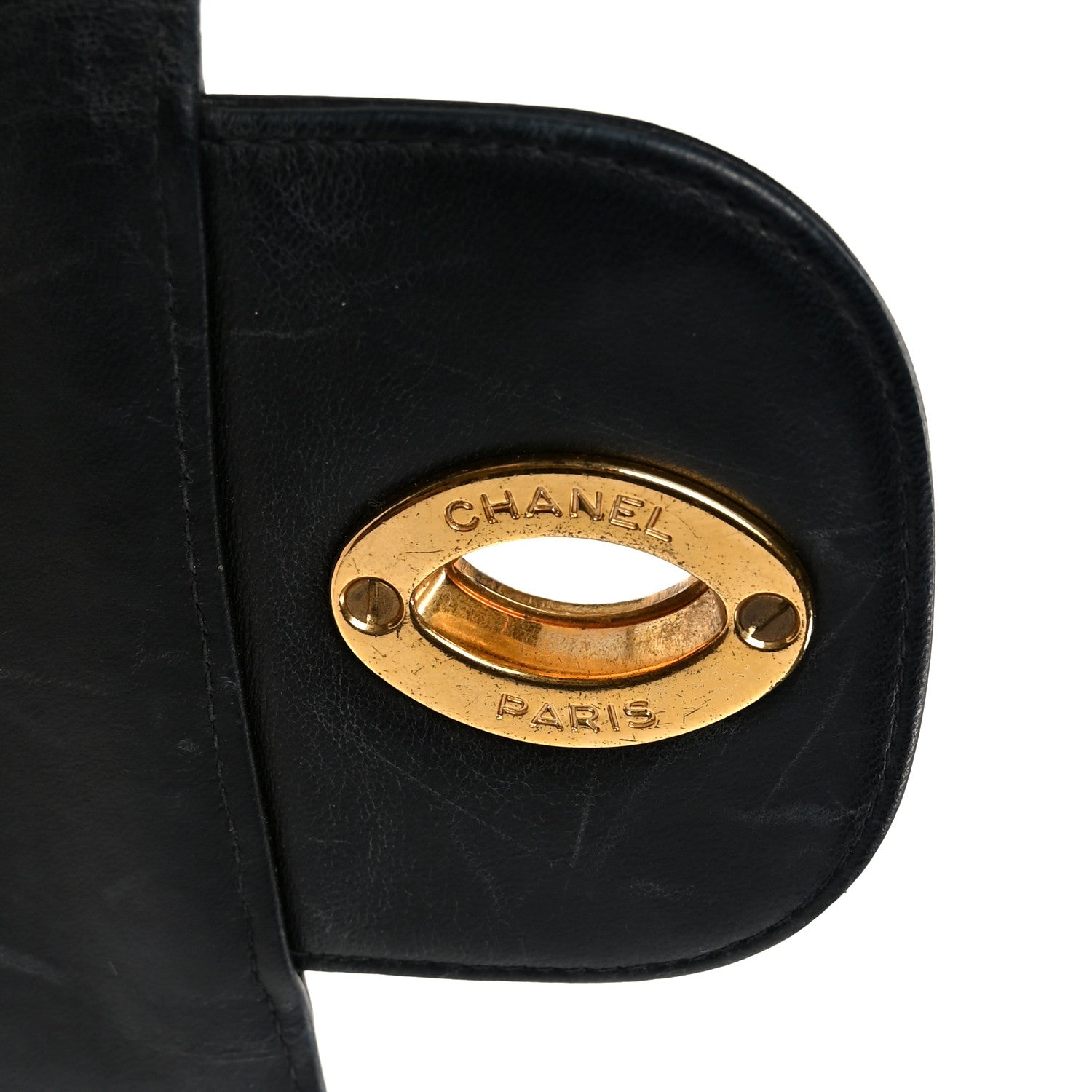 Chanel Lambskin Quilted XL Jumbo Single Flap Black