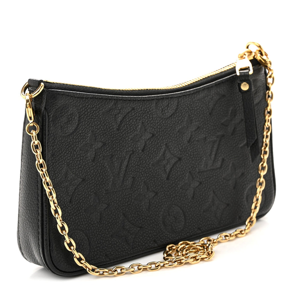 Louis Vuitton Empreinte Easy Pouch On Strap Black