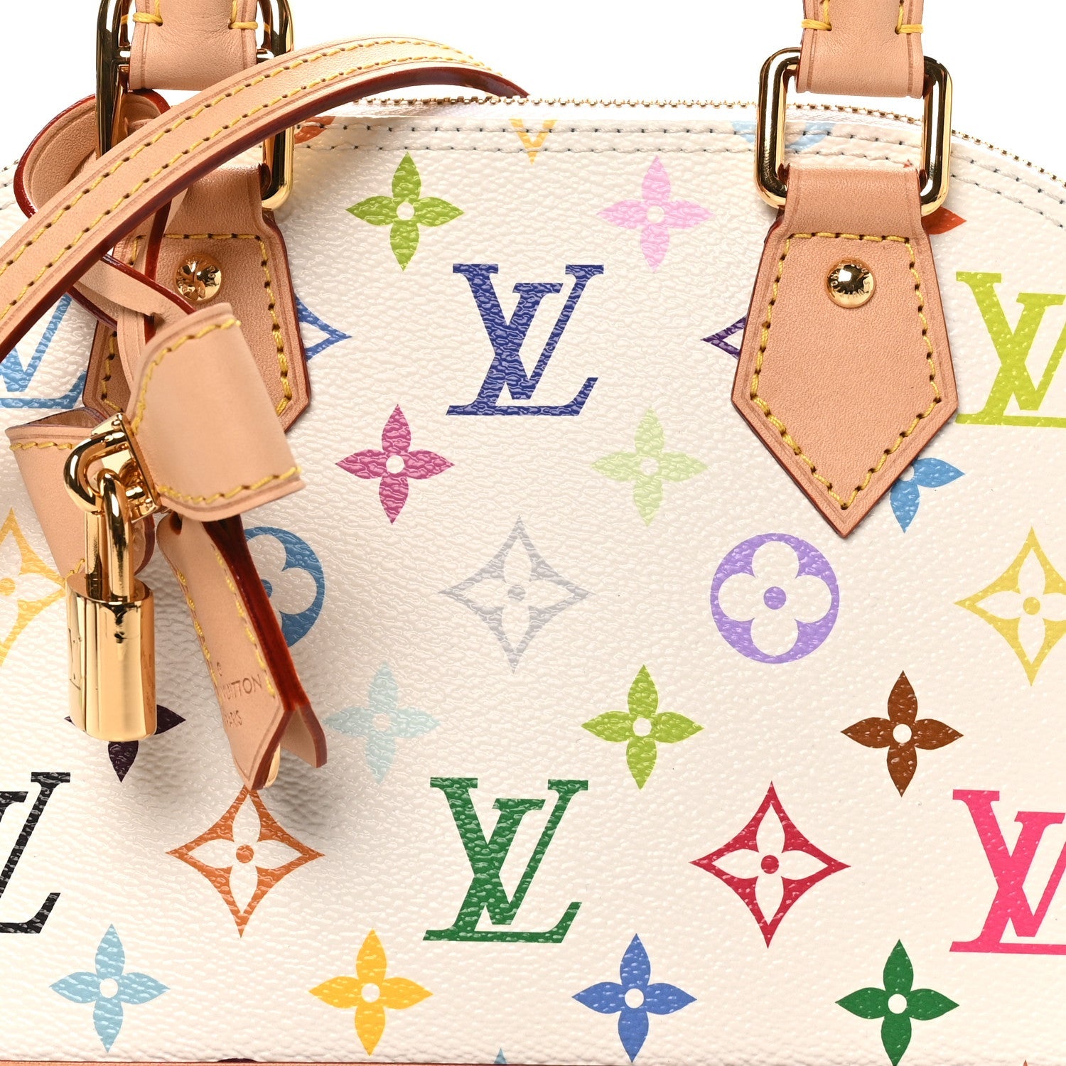 Louis Vuitton LV x TM Monogram Multicolor Alma BB White