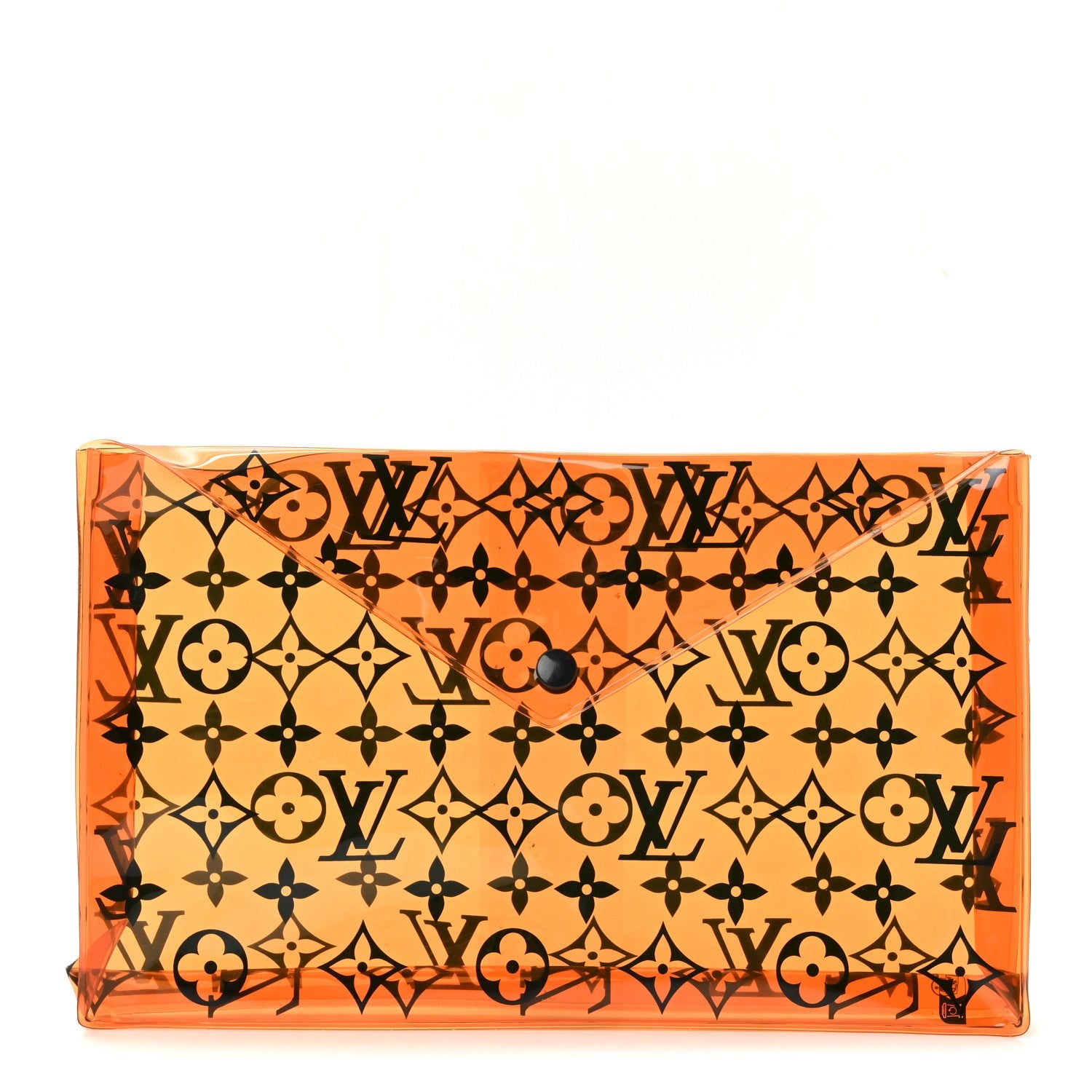 Louis Vuitton PVC Monogram Printed Envelope Pouch Orange