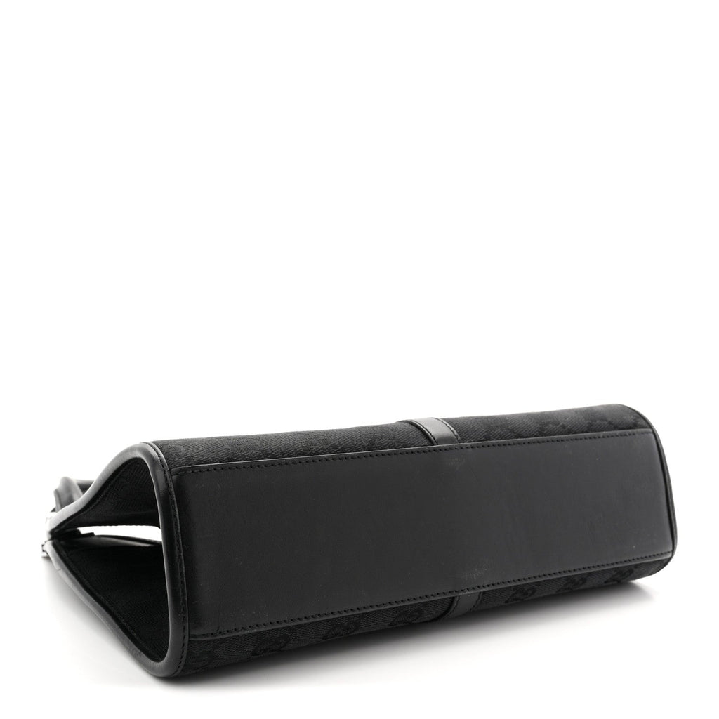 Gucci Monogram Bardot Shoulder Bag Black