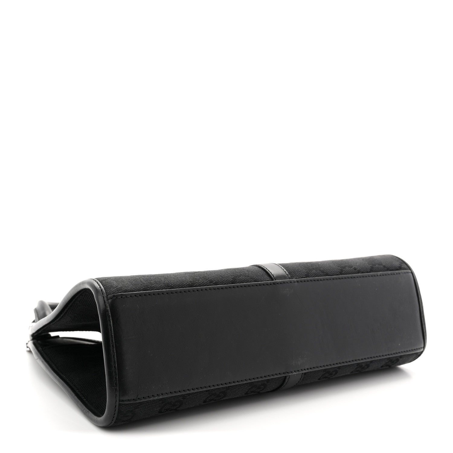 Gucci Monogram Bardot Shoulder Bag Black