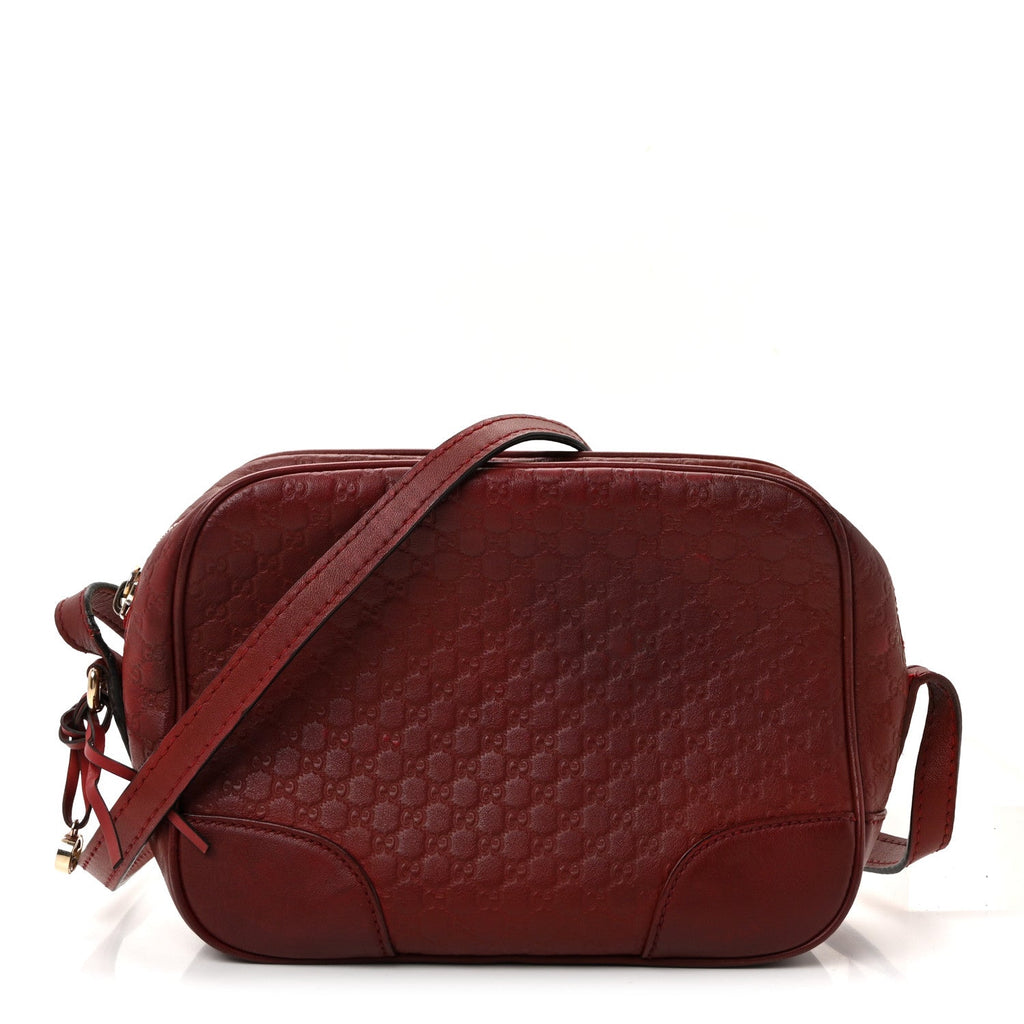 Gucci Microguccissima Mini Bree Messenger Bag Red