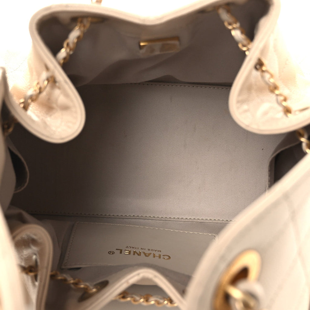 Chanel Caviar Quilted Small Chanel 25 Handbag Beige