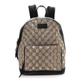Gucci GG Supreme Monogram Bees Print Small Day Backpack Beige Oro Black