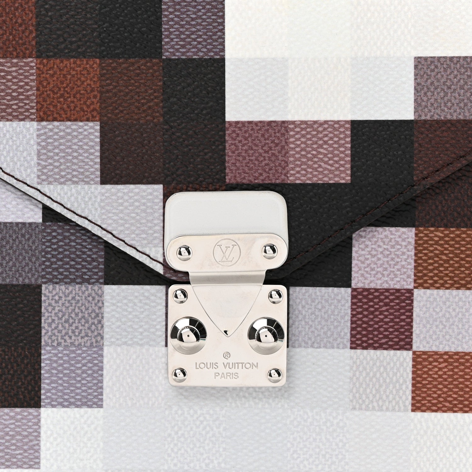 Louis Vuitton Calfskin Cowmooflage Mark Folder Brown