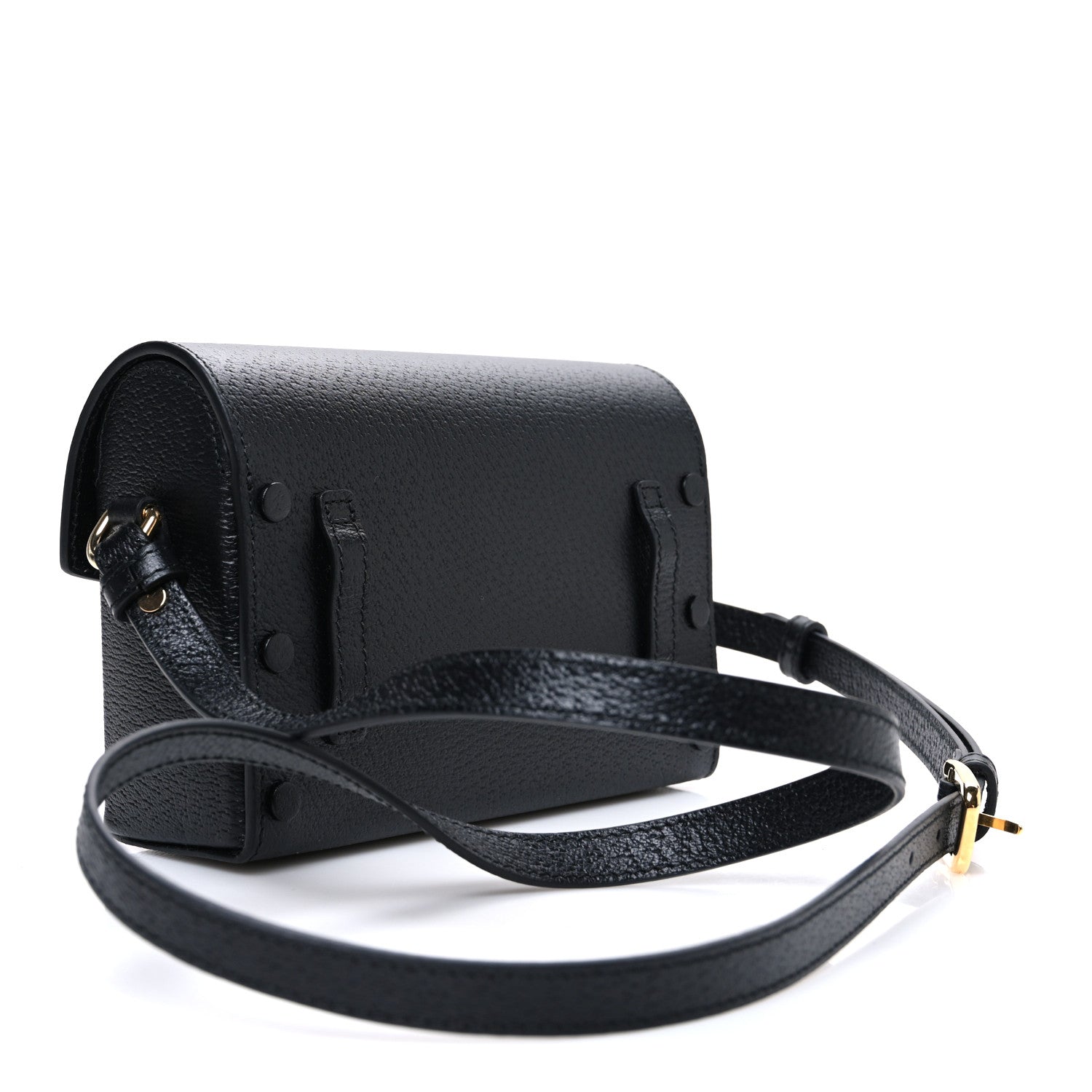 Gucci Calfskin Horsebit 1955 Shoulder Bag Black