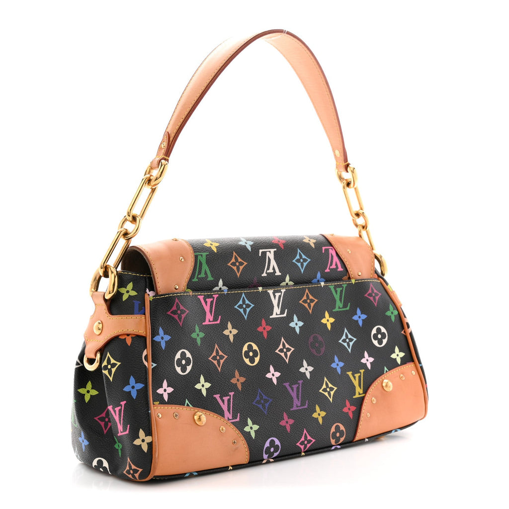 Louis Vuitton Monogram Multicolor Beverly MM Black